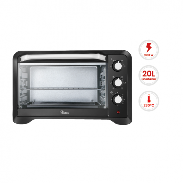 ARDES 6222PB légkeveréses elektromos mini sütő ARDES 6222PB légkeveréses elektromos mini sütő