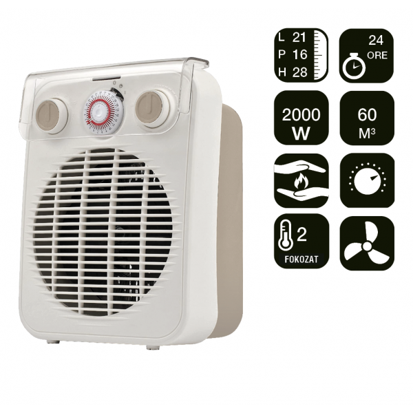 ARDES 4F10TI Ventilátoros hősugárzó IP21 védelem ARDES 4F10TI Ventilátoros hősugárzó IP21 védelem