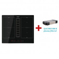 Elektromos Főzőlap - CATA - Beépíthető főzőlap kerámia indukciós, beépített elszívóval IAS-6024 + plazma filter QUADRO 800 R