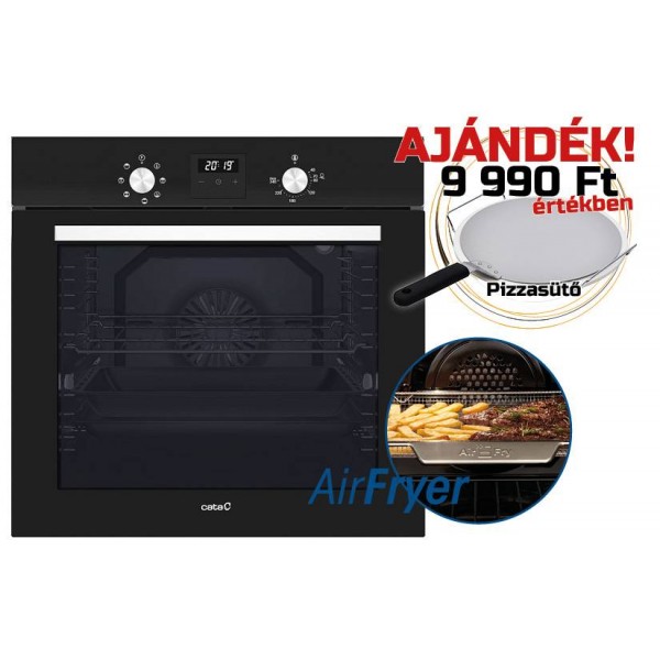 Beépíthető sütő - CATA - Beépíthető sütő MDS-8007 BK AirFryer + Ajándék pizzasütő szett és AirFryer sütőtálca - Kifutó termék! Beépíthető sütő - CATA - Beépíthető sütő MDS-8007 BK AirFryer + Ajándék pizzasütő szett és AirFryer sütőtálca - Kifutó termék!