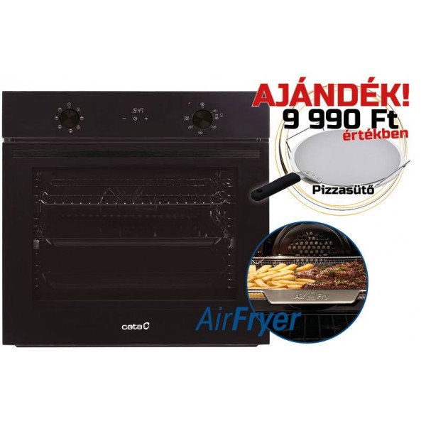 Beépíthető sütő - CATA - Beépíthető sütő MDS-8007 FB AirFryer + Ajándék pizzasütő szett és AirFryer sütőtálca Beépíthető sütő - CATA - Beépíthető sütő MDS-8007 FB AirFryer + Ajándék pizzasütő szett és AirFryer sütőtálca