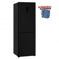 Beépíthető hűtő - DAVOLINE - Hűtőszekrény kombinált CBNF-357 BL ΝΕ NO FROST (Fekete) + Ajándék hűtőtáska