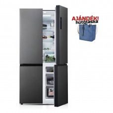 Beépíthető hűtő - DAVOLINE - Hűtőszekrény, side by side, D4SS-608D IX NO FROST + Ajándék Hűtőtáska