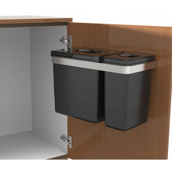 EKOTECH - Beépíthető hulladékgyűjtő BELT 60 - 1x15 liter+1x7 liter EKOTECH - Beépíthető hulladékgyűjtő BELT 60 - 1x15 liter+1x7 liter