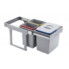 EKOTECH - Beépíthető hulladékgyűjtő EKKO EASY 40 - 1x16 liter+2x8 liter