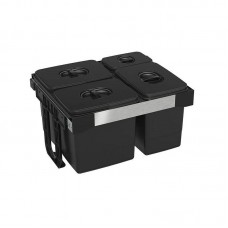 EKOTECH - Beépíthető hulladékgyűjtő FREE JAZZ 60 - 3x12 liter+1x5 liter