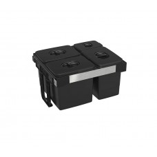 EKOTECH - Beépíthető hulladékgyűjtő FREE JAZZ 60 - 3x26 liter+1x7 liter