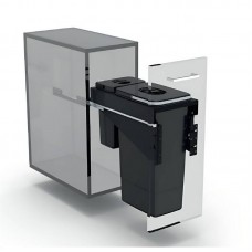 EKOTECH - Beépíthető hulladékgyűjtő FRONT 30 - 1x26 liter+1x7 liter