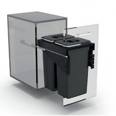 EKOTECH - Beépíthető hulladékgyűjtő FRONT 40 - 2x26 liter