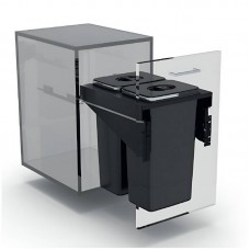 EKOTECH - Beépíthető hulladékgyűjtő FRONT 45 - 2x26 liter