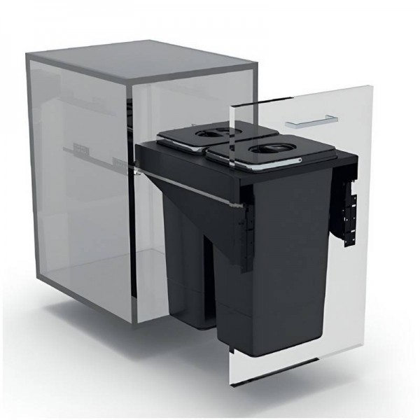 EKOTECH - Beépíthető hulladékgyűjtő FRONT 45 - 2x26 liter EKOTECH - Beépíthető hulladékgyűjtő FRONT 45 - 2x26 liter