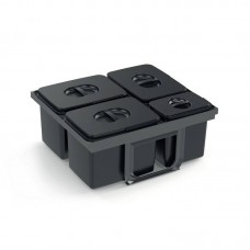 EKOTECH - Beépíthető hulladékgyűjtő JAZZ 60 - 2x12 liter+3x5 liter