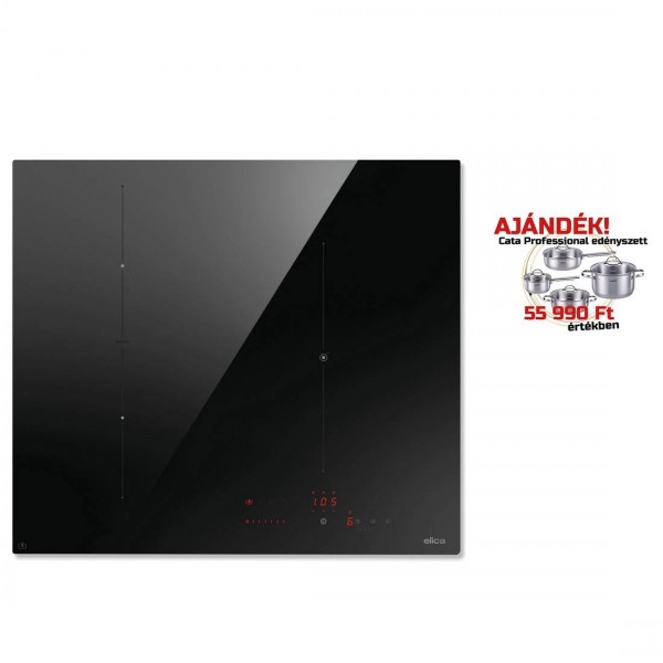 ELICA - Beépíthető indukciós főzőlap RATIO CONNEX 603 PLUS BL + CATA Edényszett PROFESSIONAL ELICA - Beépíthető indukciós főzőlap RATIO CONNEX 603 PLUS BL + CATA Edényszett PROFESSIONAL