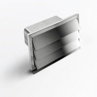 Elica - Gravitációs zsalu csatornához inox 290x160 mm, belső méret: 216x82 mm