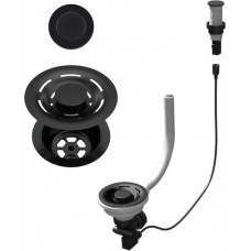 ELLECI - FLOW PRO ( PUSH-CONTROL OPEN UP) automata dugókiemelő mosogatókhoz fekete