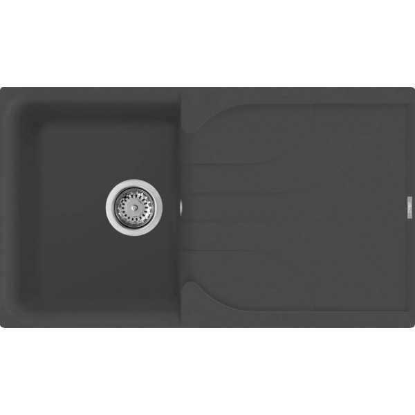 ELLECI - Gránit mosogatótálca Ego 400 M70 Nero Metal ELLECI - Gránit mosogatótálca Ego 400 M70 Nero Metal