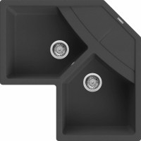 ELLECI - Gránit mosogatótálca Unico CORNER sarok G59 Antracit ELLECI - Gránit mosogatótálca Unico CORNER sarok G59 Antracit