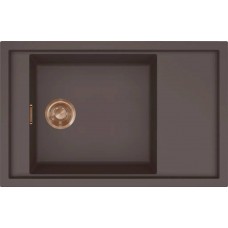 ELLECI - Mosogatótálca Sintesi 305 K87 Cocoa arany tartozékokkal