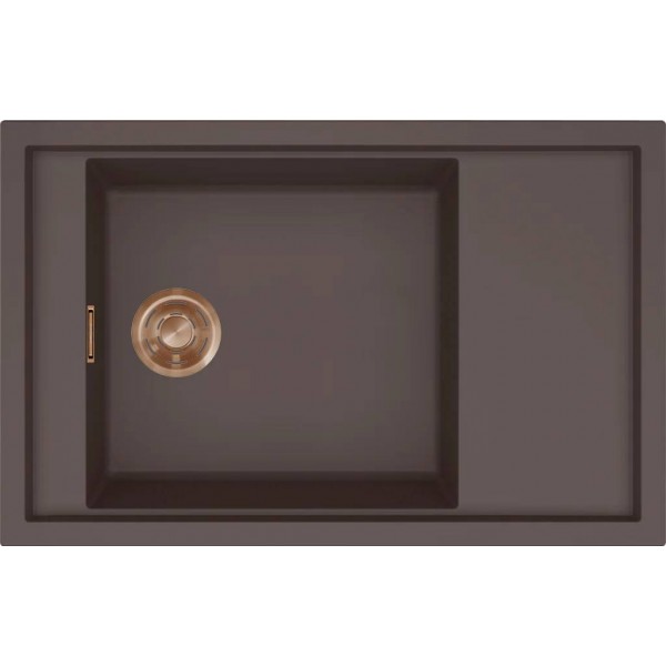 ELLECI - Mosogatótálca Sintesi 305 K87 Cocoa arany tartozékokkal ELLECI - Mosogatótálca Sintesi 305 K87 Cocoa arany tartozékokkal