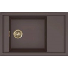 ELLECI - Mosogatótálca Sintesi 305 K87 Cocoa arany tartozékokkal