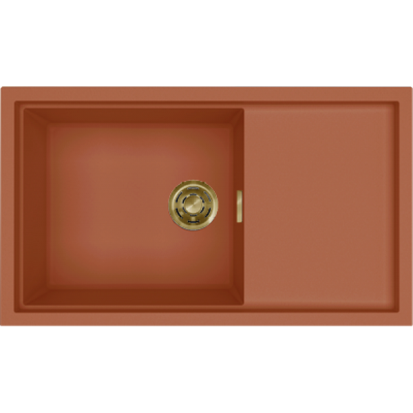 ELLECI - Mosogatótálca Sintesi 410 K83 Clay arany tartozékokkal ELLECI - Mosogatótálca Sintesi 410 K83 Clay arany tartozékokkal