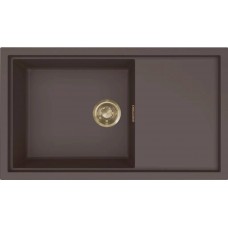 ELLECI - Mosogatótálca Sintesi 410 K87 Cocoa arany tartozékokkal