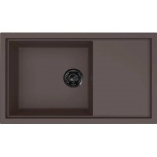 ELLECI - Mosogatótálca Sintesi 410 K87 Cocoa fekete tartozékokkal