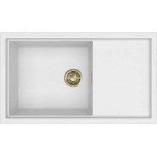 ELLECI - Mosogatótálca Sintesi 410 K96 White arany tartozékokkal