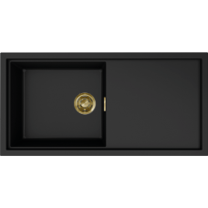 ELLECI - Mosogatótálca Sintesi 480 K86 Black arany tartozékokkal