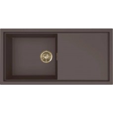 ELLECI - Mosogatótálca Sintesi 480 K87 Cocoa arany tartozékokkal