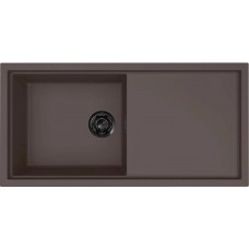 ELLECI - Mosogatótálca Sintesi 480 K87 Cocoa fekete tartozékokkal