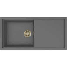 ELLECI - Mosogatótálca Sintesi 480 K99 Concrete arany tartozékokkal