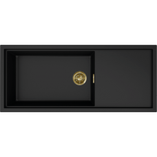 ELLECI - Mosogatótálca Sintesi 510 K86 Black arany tartozékokkal