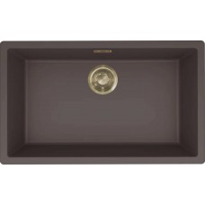 ELLECI - Mosogatótálca Zen-F 130 K87 Cocoa arany tartozékokkal