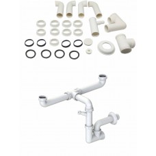 ELLECI - Szifonszett kétutas mosogatóhoz