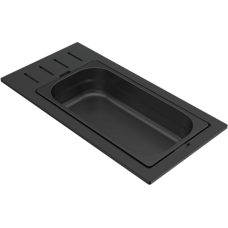 ELLECI - Tároló edény egyrészes gourmet 366 fekete HPL kerettel