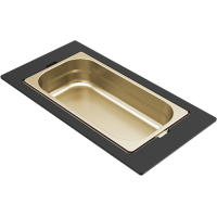 ELLECI - Tároló edény egyrészes gourmet 378 arany HPL kerettel