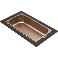 ELLECI - Tároló edény egyrészes gourmet 378 bronz HPL kerettel