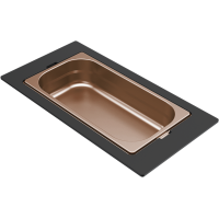 ELLECI - Tároló edény egyrészes gourmet 378 bronz HPL kerettel