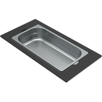 ELLECI - Tároló edény egyrészes gourmet 378 inox HPL kerettel