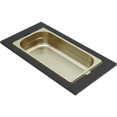 ELLECI - Tároló edény egyrészes gourmet 410 arany HPL kerettel