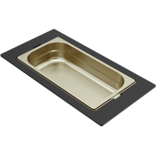 ELLECI - Tároló edény egyrészes gourmet 418 arany HPL kerettel