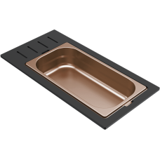 ELLECI - Tároló edény egyrészes gourmet 433 bronz HPL kerettel