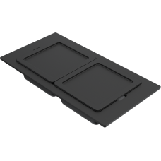 ELLECI - Tároló edény kétrészes gourmet 418 fekete szilikon kerettel