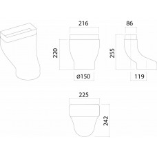 FALMEC - Tartozék Piano elszívó bekötéséhez