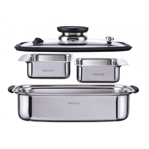NODOR - Edényszett STEAMCHEF főző és pároló készlet NODOR - Edényszett STEAMCHEF főző és pároló készlet