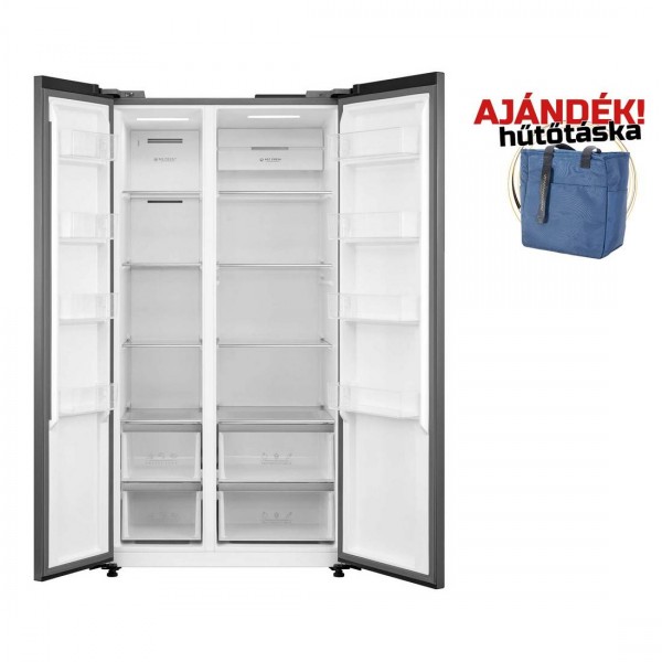 Beépíthető hűtő - NODOR - Hűtőszekrény side by side NorFrost INFINITY 178-TNF SS + Ajándék hűtőtáska Beépíthető hűtő - NODOR - Hűtőszekrény side by side NorFrost INFINITY 178-TNF SS + Ajándék hűtőtáska