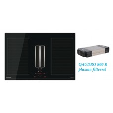 Elektromos Főzőlap - NODOR - NorCoock IS-N7220 BK indukciós főzőlap beépített elszívóval + plazma filter QUADRO 800 R