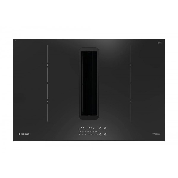 Elektromos Főzőlap - NODOR - NorCoock N8426 IS BK FLOW-IN indukciós főzőlap beépített elszívóval Elektromos Főzőlap - NODOR - NorCoock N8426 IS BK FLOW-IN indukciós főzőlap beépített elszívóval