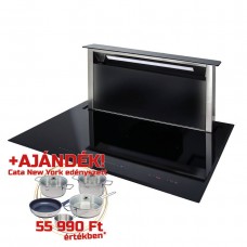 Elektromos Főzőlap - SIRIUS - Beépíthető indukciós főzőlap beépített elszívóval motor nélkül S-DDH1 EM + CATA PROFESSIONAL edényszett